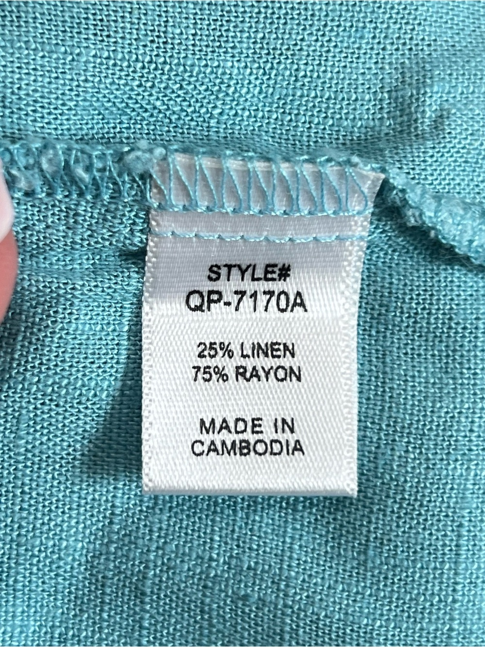 Zenana Outfitters Light Aqua Drawstring Wide-Leg Pants - Picture 6 of 7